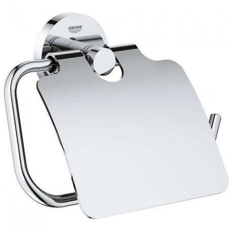 Grohe Essentials Wall Mounting Toilet Roll Holder with Cover - Chrome - 40367001
