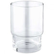 Grohe Essentials Floor Mounted Crystal Glass Tumbler - Chrome - 40372001 - TAP 'N' SHOWER