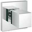 Grohe Eurocube Concealed Trim Only Square Stop Valve - Chrome - 19910000