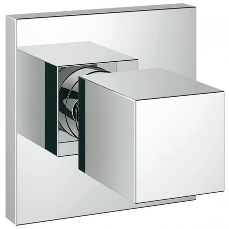 Grohe Eurocube Concealed Trim Only Square Stop Valve - Chrome - 19910000