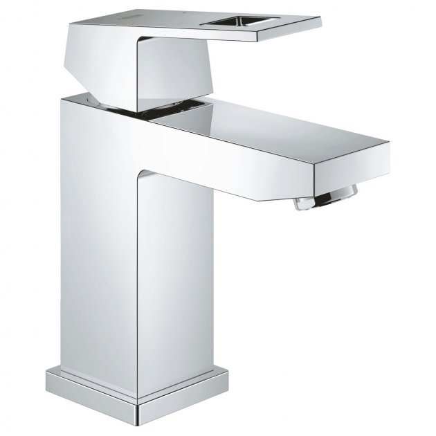 Grohe Eurocube Modern Single Lever S-Size Basin Mixer Tap - Chrome - 2339200E