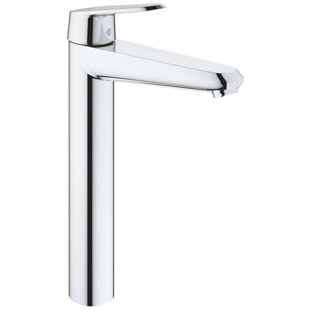 Grohe Eurodisc Deck Mounted Round Tall Basin Mixer Tap - Chrome - 2343