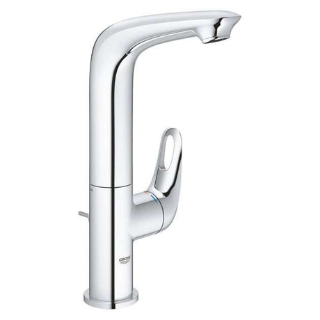 Grohe Eurostyle Modern Deck Mounted Pop Up Waste L-Size Basin Mixer Tap - Chrome - 23569003