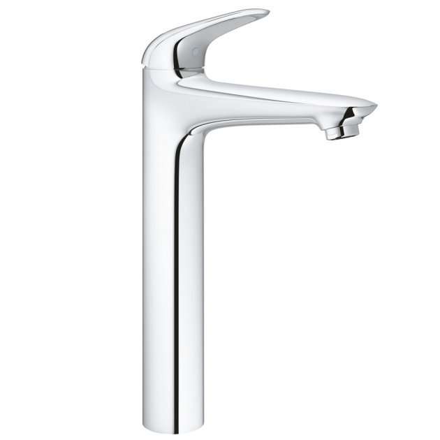 Grohe Eurostyle Modern Lever Tall Solid Single Basin Mixer Tap - Chrome - 23719003 - TAP 'N' SHOWER