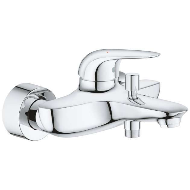 Grohe Eurostyle Modern Manual Bath Shower Mixer Tap - Chrome - 23726003