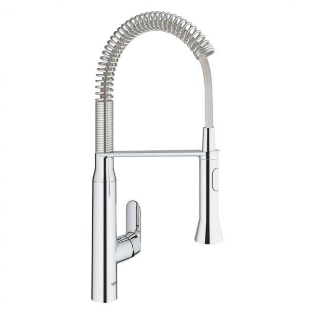 Grohe K7 Single Lever Swivel Spout Kitchen Sink Pull-Out Mixer Tap - C