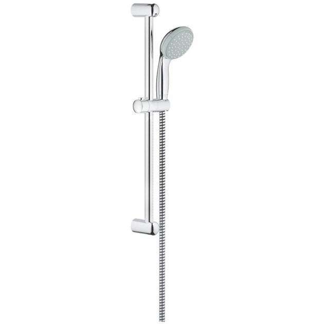 Grohe New Tempesta Modern Shower 600mm Slide Rail and 100mm Handset 2 Spray Pattern - Chrome - 28438001