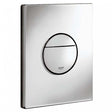 Grohe Nova Modern Dual Button Flush Plate - Chrome - 38765000