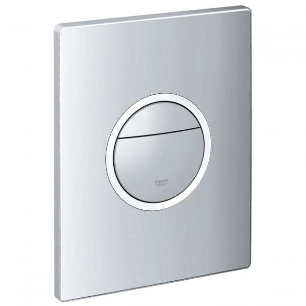 Grohe Nova Cosmopolitan Wall Mounted Light Dual Flush Plate - Chrome -