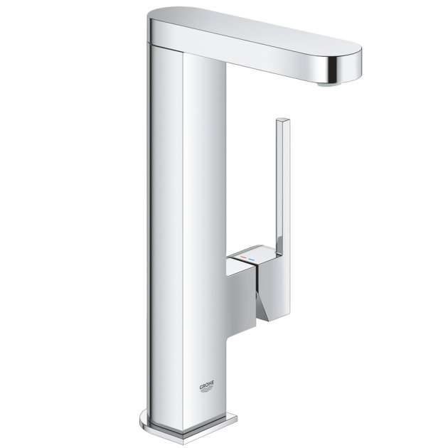 Grohe Plus Modern Pop-Up Waste L-Size Single Lever Basin Mixer Tap - Chrome - 23844003