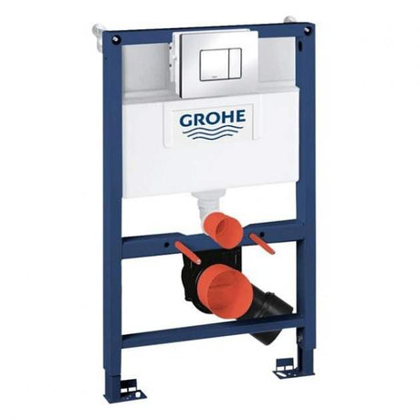 Grohe Rapid SL 4-in-1 Retrofit Fixings Cosmo Flushplate Cistern WC Toilet Frame 820mm High - Blue - 38885000