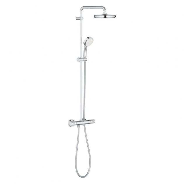Grohe Tempesta Cosmopolitan 210 Thermostatic Shower System with Kit - 