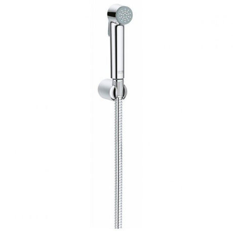 Grohe Tempesta-F Modern Trigger 30 Single Spray Wall Holder Set with Metal Shower Hose 1250mm - Chrome - 26354000