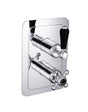 JTP Grosvenor Black Lever Thermostatic 1 Outlet Shower Valve - Chrome - GB85651