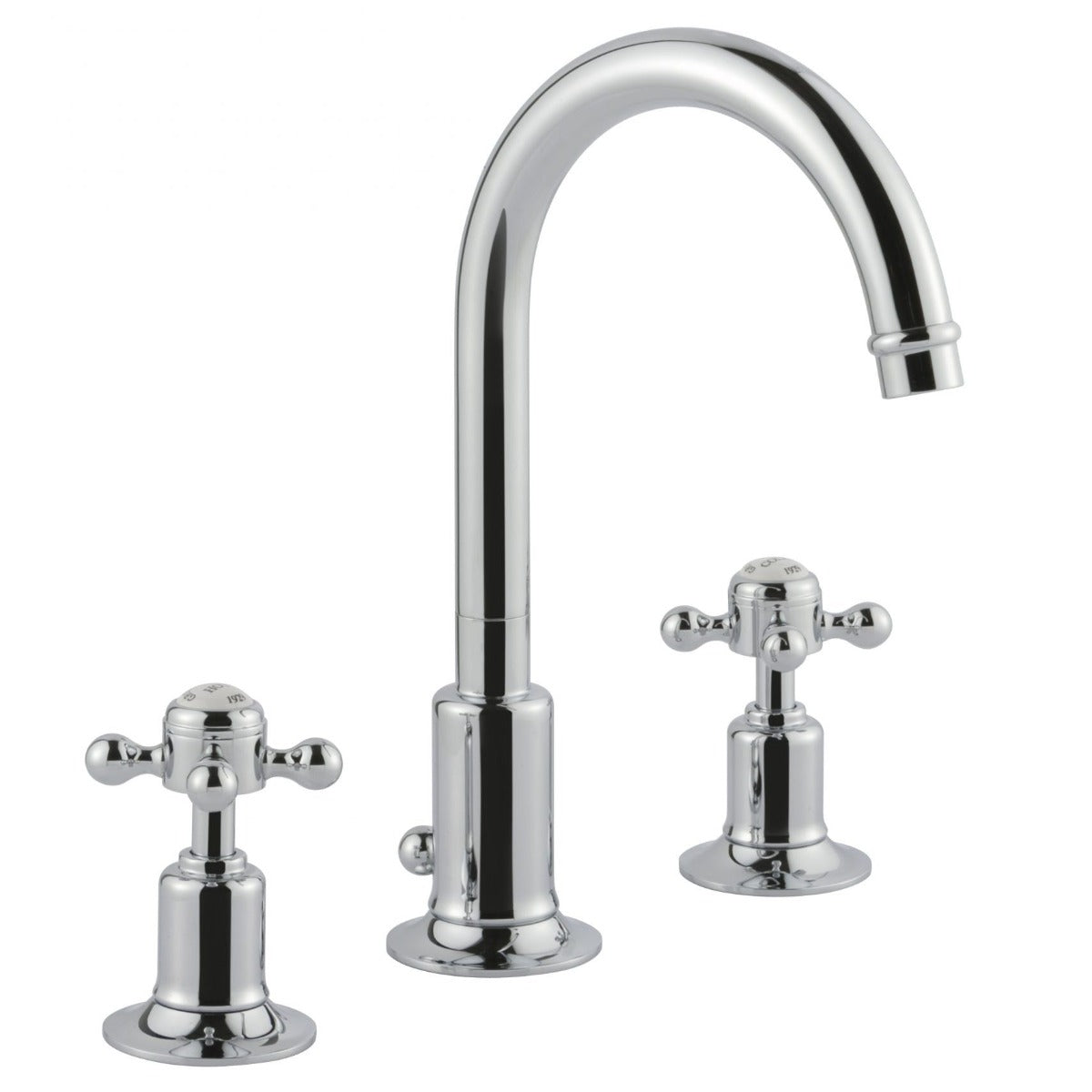 JTP Grosvenor Cross 3 Hole Basin Mixer - chrome - 76191