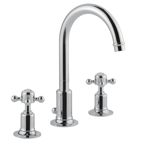JTP Grosvenor Cross 3 Hole Basin Mixer - chrome - 76191