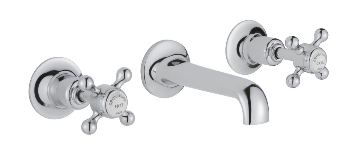 JTP Grosvenor Cross Wall Valves - chrome - 76089