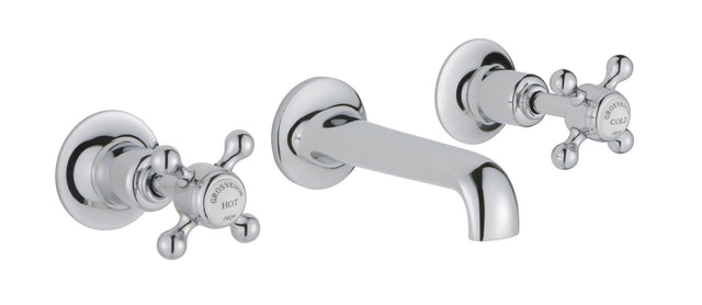 JTP Grosvenor Cross Wall Valves - chrome - 76089