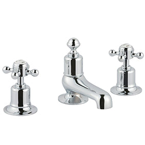 JTP Grosvenor Cross 3 Hole Basin Mixer - chrome - 76193