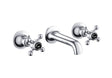 JTP Grosvenor Black Cross Wall Manual Valves - Chrome - GB76089 - TAP 'N' SHOWER