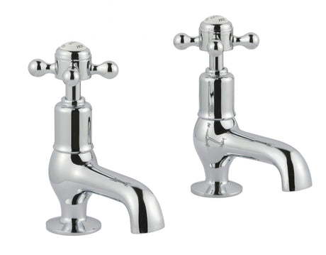 JTP Grosvenor Cross Cloakroom Basin Taps - Chrome - 76025