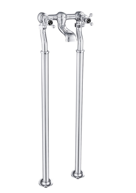 JTP Grosvenor Cross Deck Mounted Bath Filler - Chrome - GB76223FS