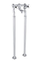 JTP Grosvenor Cross Deck Mounted Bath Filler - Chrome - GB76223FS - TAP 'N' SHOWER