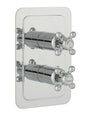 JTP Grosvenor Cross Thermostatic 1 Outlet Shower Valve - Chrome - 76651
