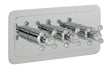 JTP Grosvenor Cross Thermostatic 3 Outlet Shower Valve - Chrome - 76692