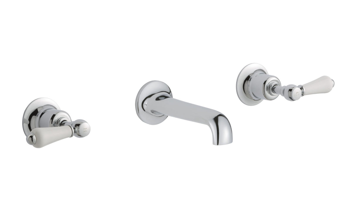 JTP Grosvenor Lever 3 Hole Basin Mixer - Chrome - 85089A