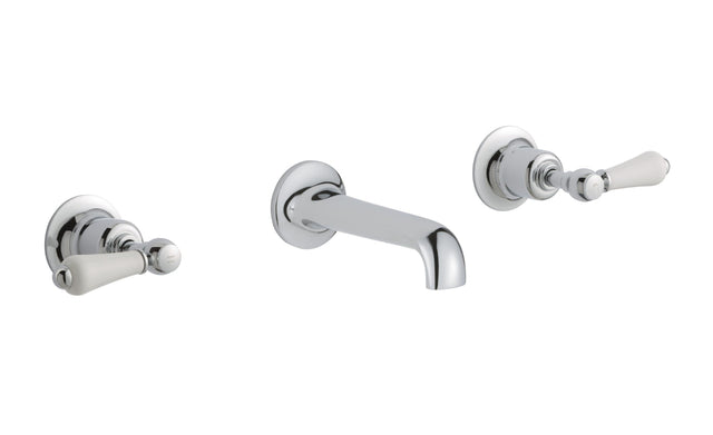 JTP Grosvenor Lever 3 Hole Basin Mixer - Chrome - 85089A