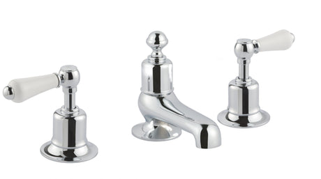 JTP Grosvenor Lever 3 Hole Deck Mounted Bath Filler - Chrome - 85095