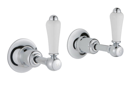 JTP Grosvenor Lever Wall Valves 1/2 - Chrome - 85089