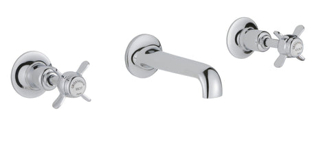 JTP Grosvenor Pinch 3 Hole Basin Mixer - Chrome - 98089A