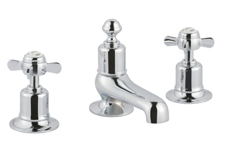 JTP Grosvenor Pinch 3 Hole Bath Filler - Chrome - 98095