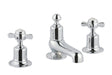 JTP Grosvenor Pinch 3 Hole Deck Mounted Basin Mixer - Chrome - 98193 - TAP 'N' SHOWER