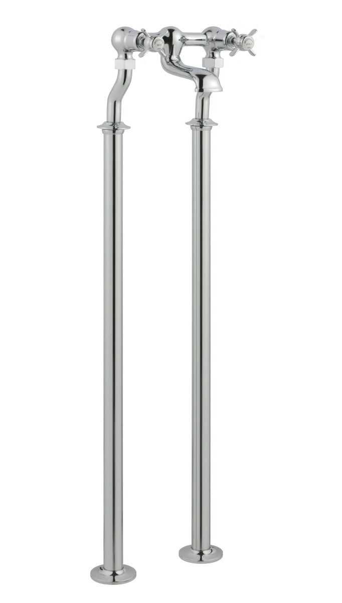 JTP Grosvenor, Pinch Floor Standing Bath Filler - Chrome - 98223FS