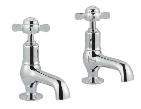 JTP Grosvenor Pinch Cloakroom Basin Taps - Chrome - 98025