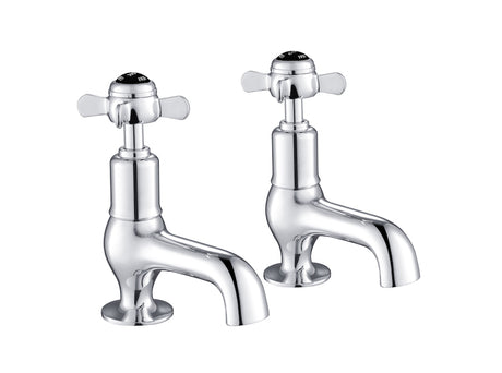 JTP Grosvenor Pinch Cloakroom Basin Taps - Chrome - GB98025