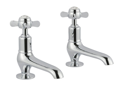 JTP Grosvenor Pinch Long Nose Basin Taps - Chrome - 98011