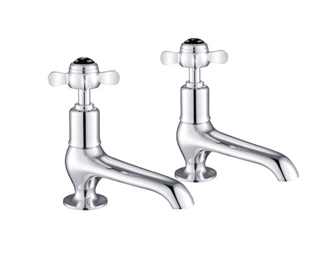 JTP Grosvenor Pinch Long Nose Basin Taps - Chrome - GB98011