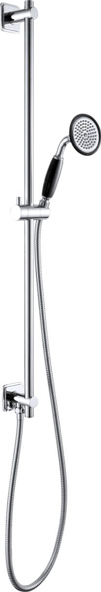 JTP Grosvenor Slide Rail Kit With Single Function Handset with Hose - Chrome - GB761281