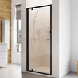 Roman Haven6 Matt Black Frame  800mm x 1900mm Pivot Shower Door - H3P8CB
