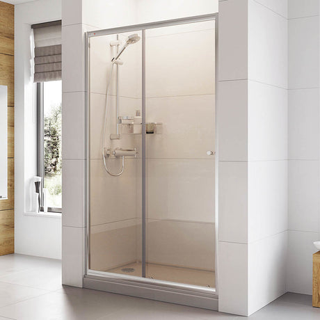 Roman Haven 1300mm x 1900mm Chrome Sliding Shower Door - H3S13CS