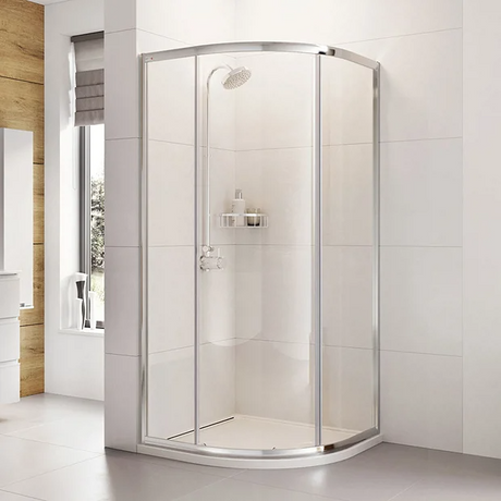 Roman Haven One Door 900mm x 900mm x 1900mm Quadrant Shower Enclosure - H3SQ9CS