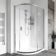 Roman Haven8 Two Door Offset Quadrant 800mm x 900mm x 1950mm Silver Shower Enclosure - H4Q89CS