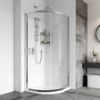 Roman Haven8 One Door Quadrant 900mm x 1950mm Silver Shower Enclosure - H4SQ9CS