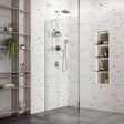 Roman Haven 8mm Glass Wetroom Panel 400mm - Chrome - H8SP4CS