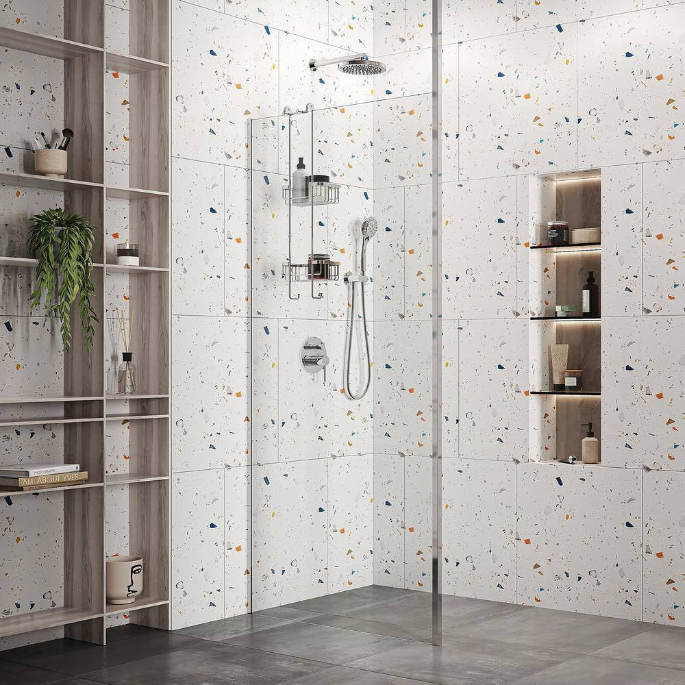 Roman Haven 8mm Glass Wetroom Panel 400mm - Chrome - H8SP4CS