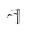 Britton Hoxton Monobloc chrome basin mixer with single handle and round solid brass design